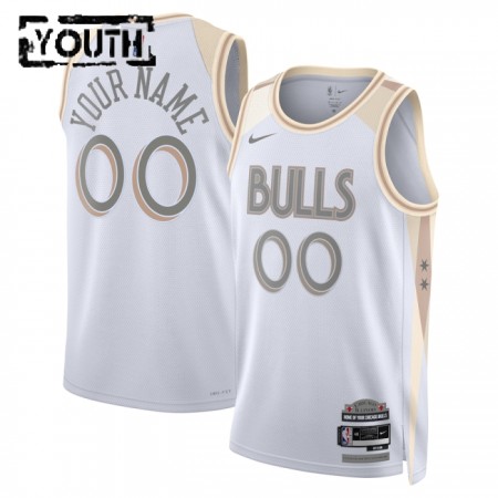 Dres Chicago Bulls Prilagođeni Nike 2024-25 City Edition Bijela Swingman - Dječji Dres Chicago Bulls Prilagođeni Nike 2024-25 City Edition Bijela Swingman - Dječji